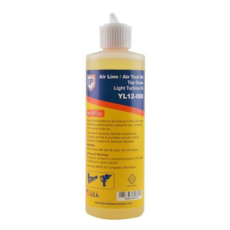 INTERSTATE PNEUMATICS Air Tool Oil (LSC) - Flip Top Lid - 8 oz YL12-008